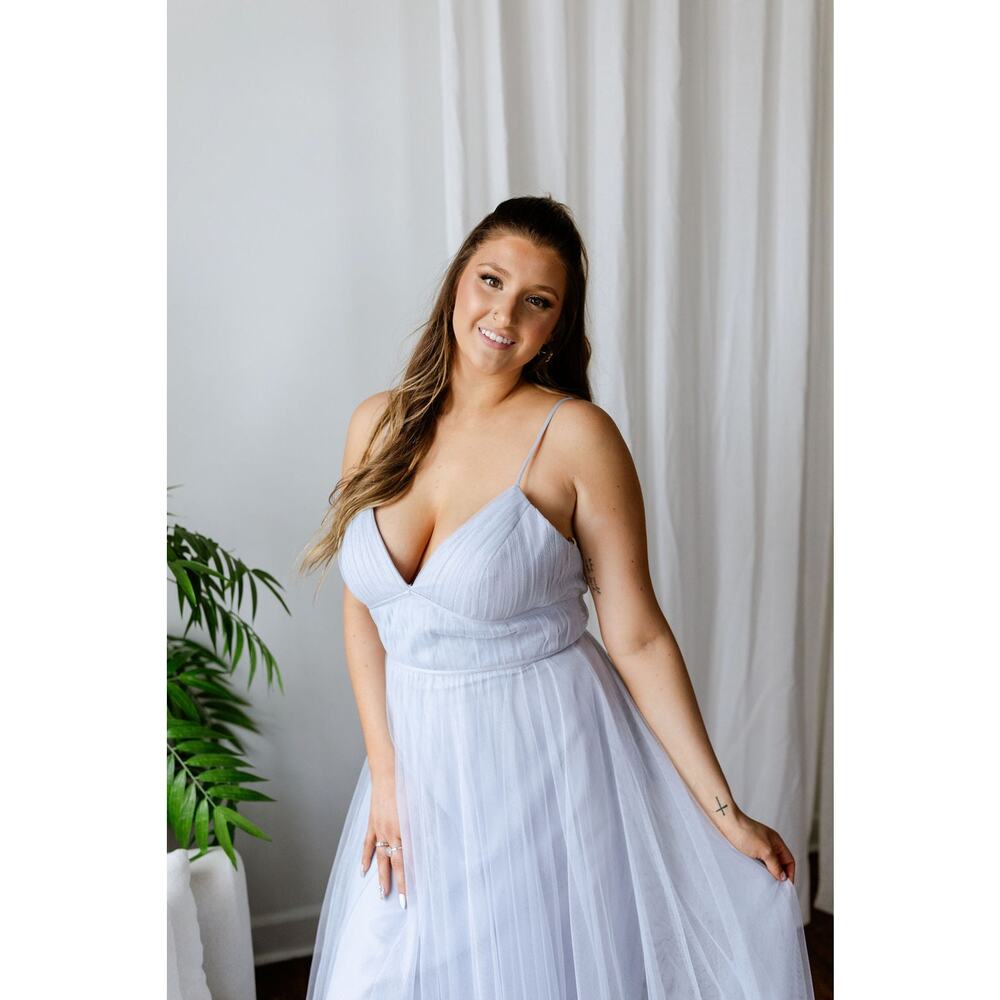 Jenny Yoo whisper blue tulle dress size 12